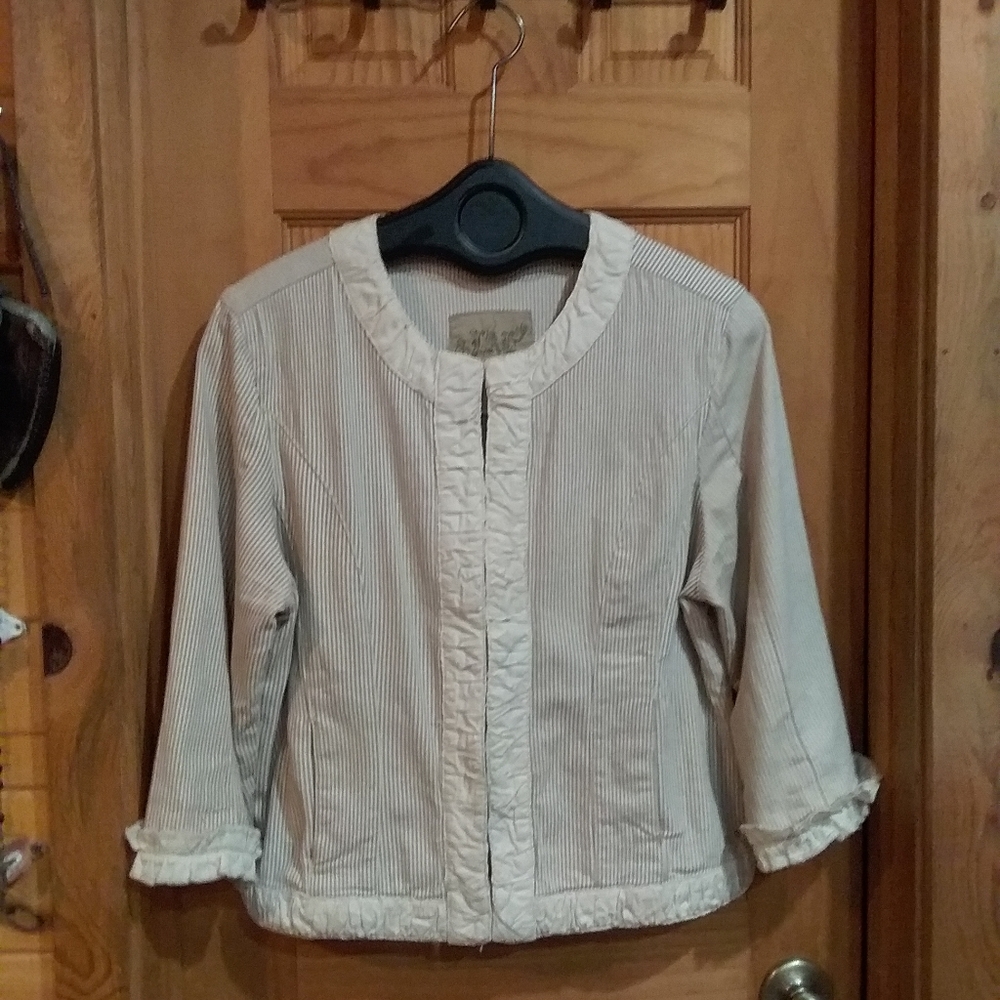 Lightweight Cotton Country Romantic Ruffled Jacket